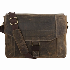 An everyday essential that adds practicality and style to your life 15-Inch Distressed Tan Leather Briefcase ?C Laptop Messenger Bag for Men & Women, Perfect Office, School, and College Satchel