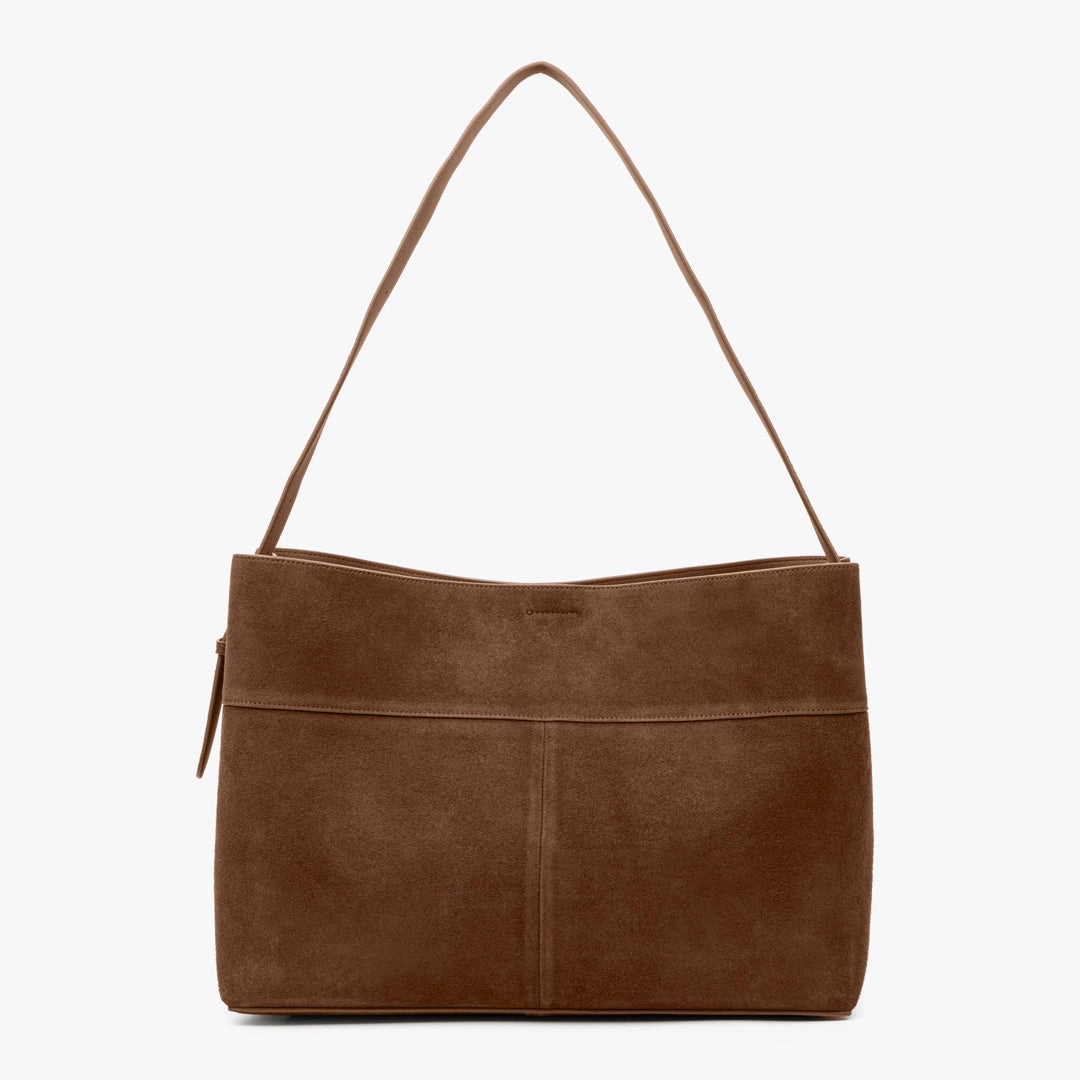 Office Style Sporty Look Belle Minimalist Suede Shoulder Tote ?C Large Everyday Bag