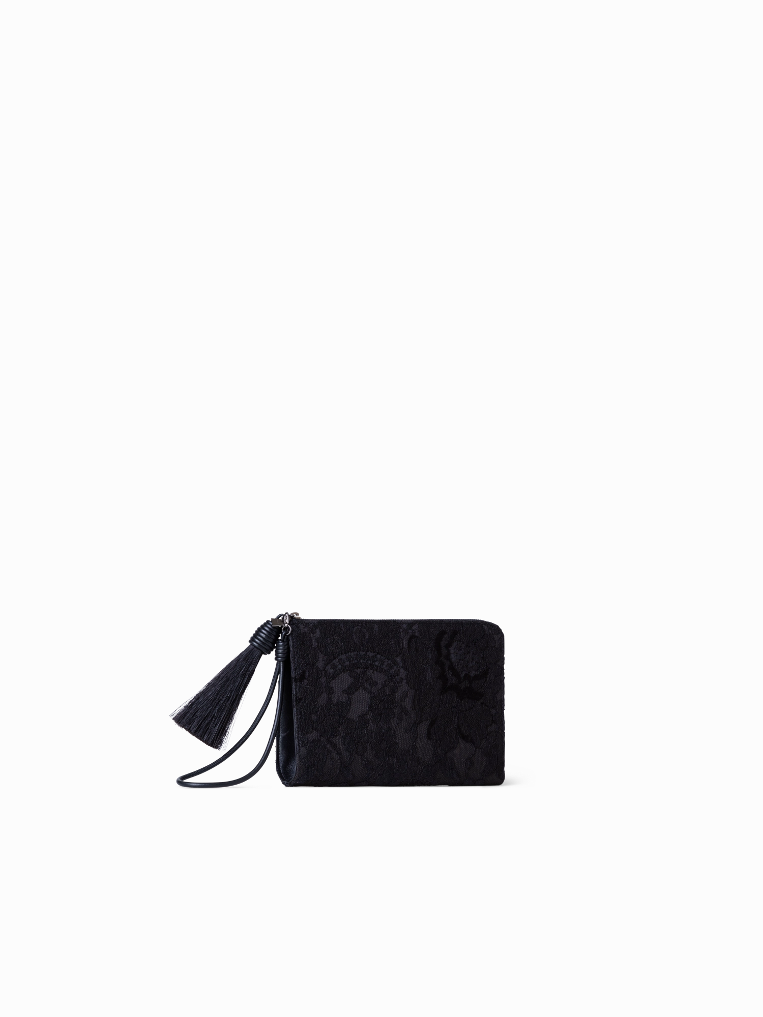 Alexa Tassle Pouch Classic Style Satin Touch