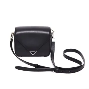 Spacious travel pouch ALEXANDER WANG Small Prisma Envelope Crossbody - Black Leather