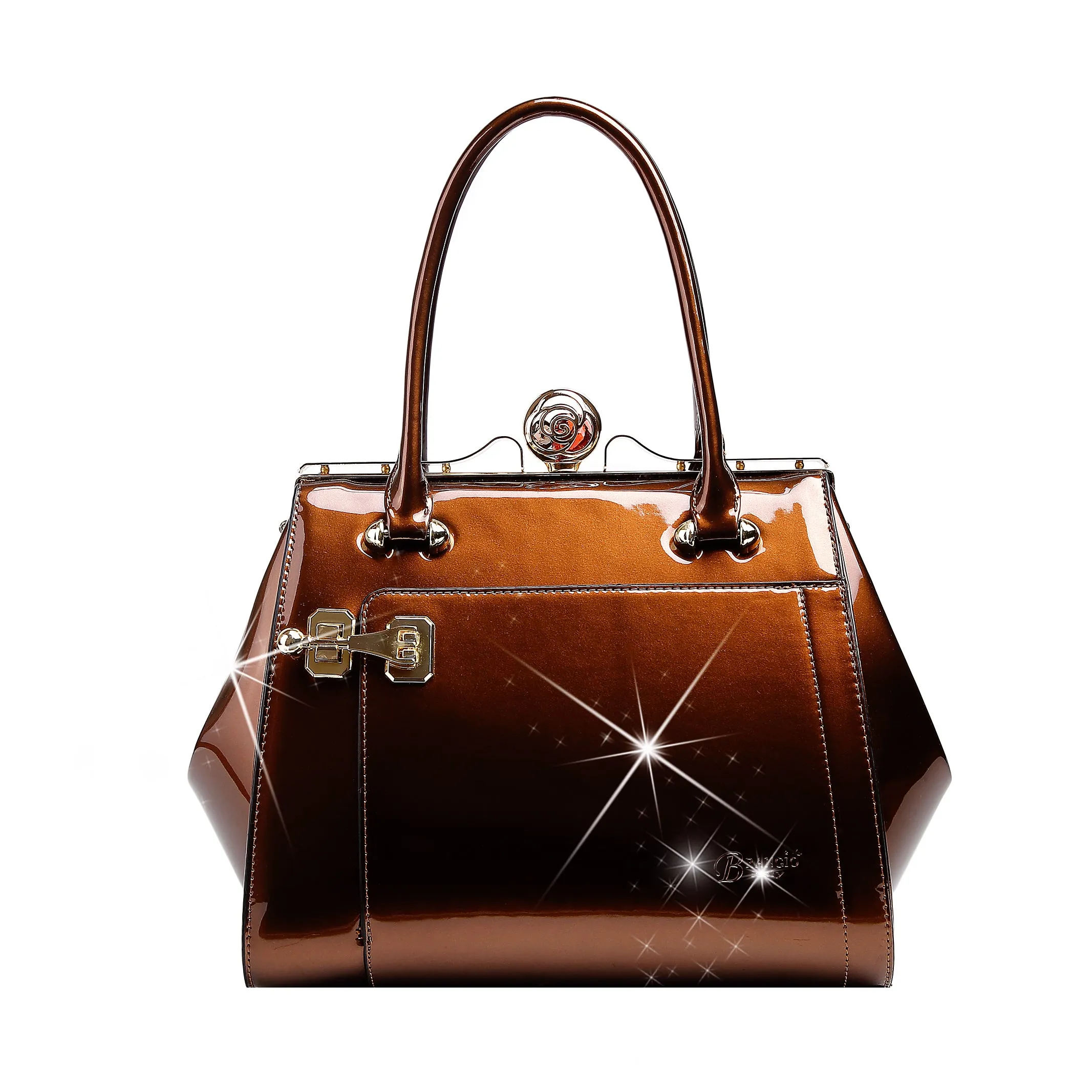 Craftsmanship Pride Weekend Vibes Brangio Luxurious Patent Handbag