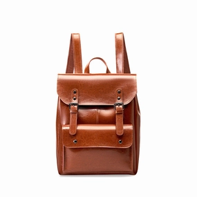 Meliora | Vintage Brown Leather Backpack ?C Classic, Durable & Stylish Office Worker Stylish Functionality