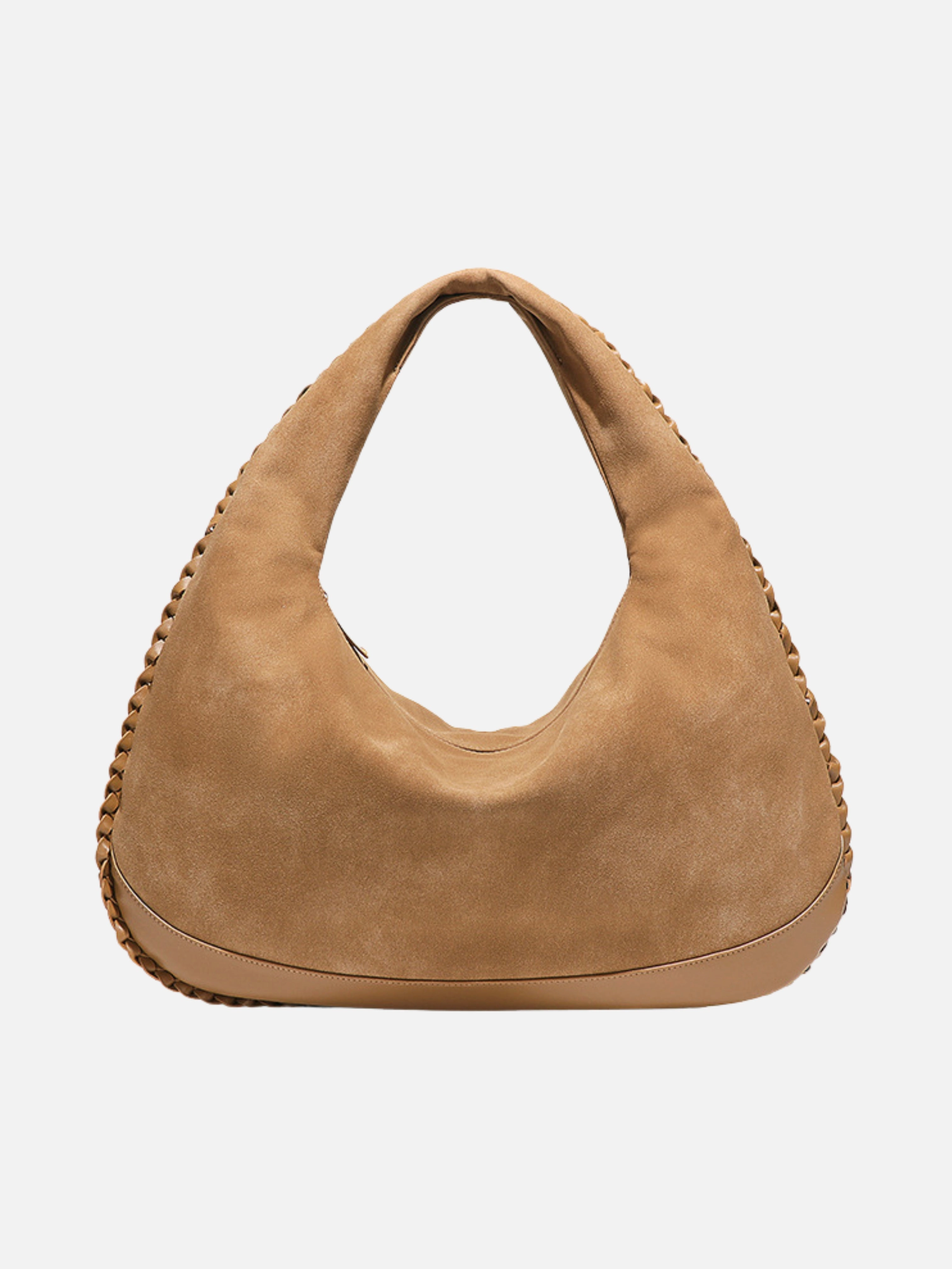 Chloe Suede and Leather Crescent Hobo Bag ?C Luxury Large Shoulder Bag for Women Elegant Simplicity