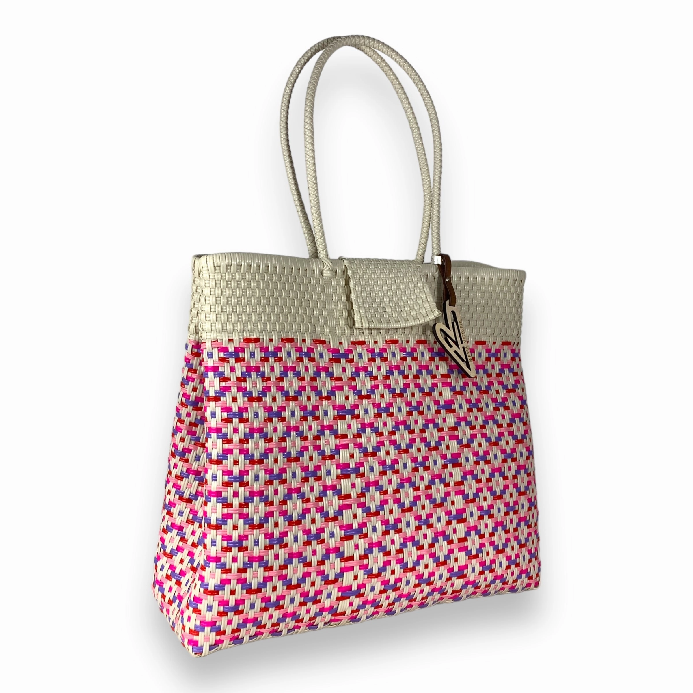 Daily Comfort Refined Structure Maria Victoria | Stella | Upcycled, Handwoven, Multicolor Shoulder Tote