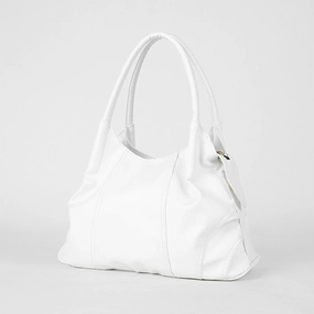 Scrunchie Bag White Premium Feel Delicate Texture