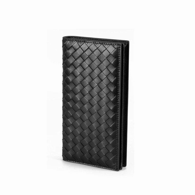 Everyday Durability Australia Lambskin Leather Woven Wallet, Men Woven Leather Cards Holder, Handcrafted Trifold Wallet, Designer Wallet, Women Purse, Men Purse