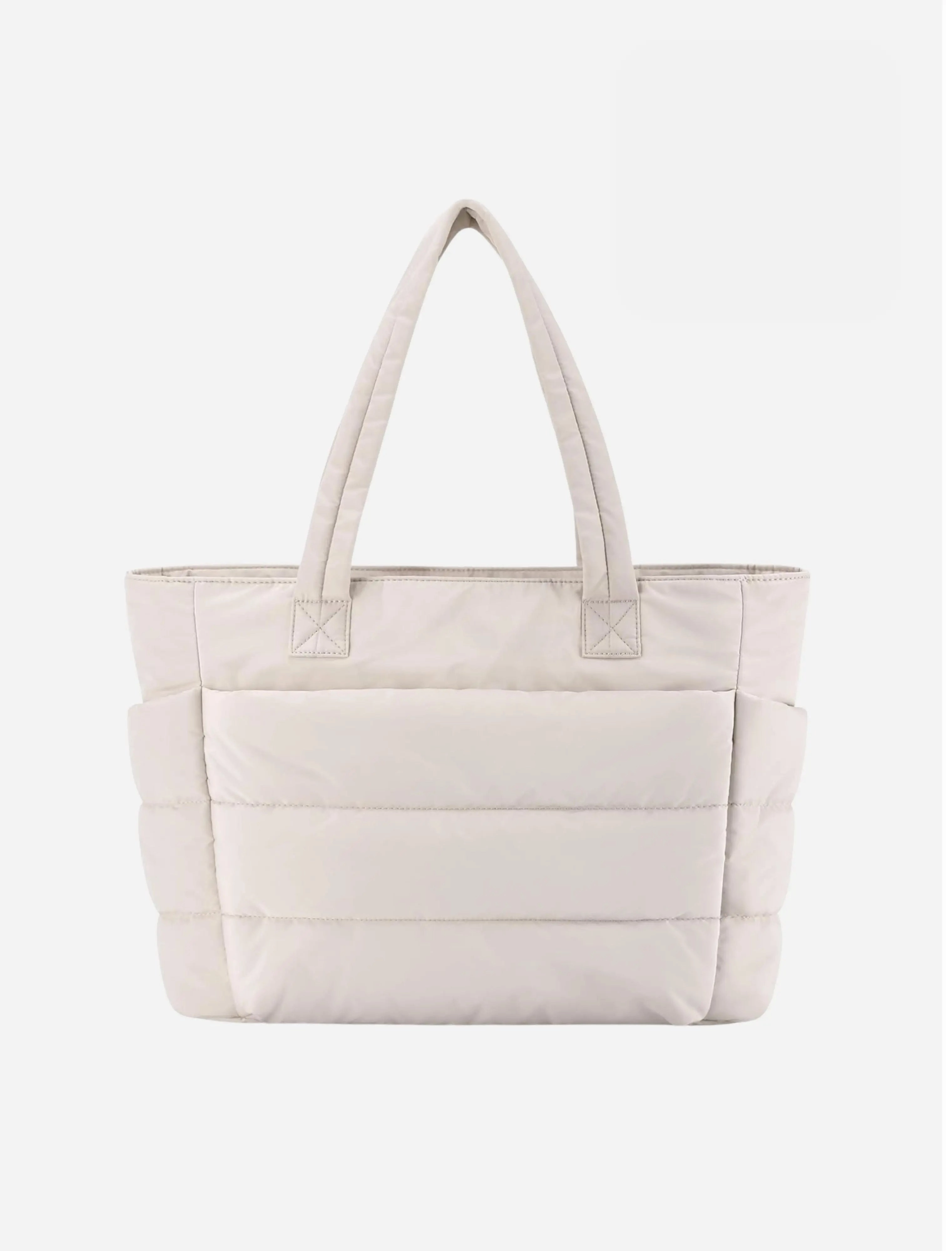 Lily | White Puffer Tote Bag ?C Stylish & Lightweight Fashion Travel