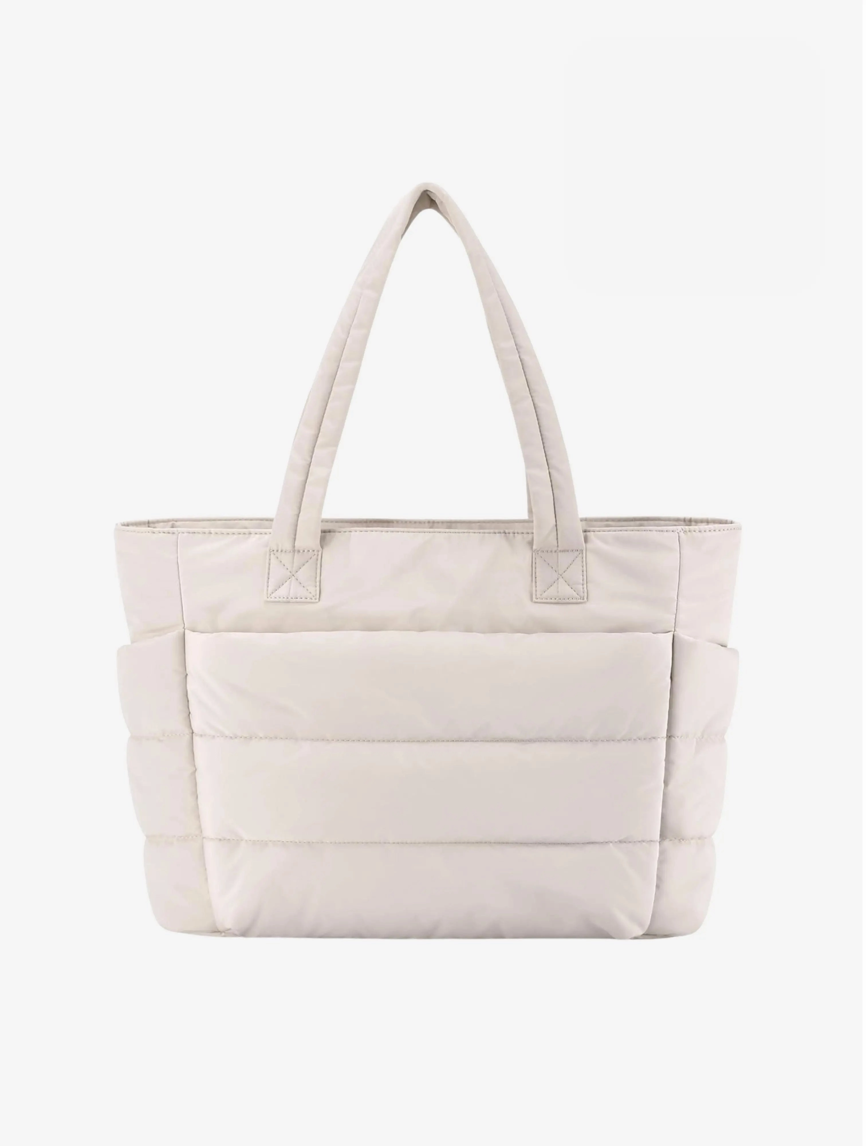 Lily | White Puffer Tote Bag ?C Stylish & Lightweight Business Commute