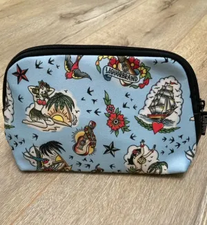 Daily Elegance Aloha Makeup Bag in Blue
