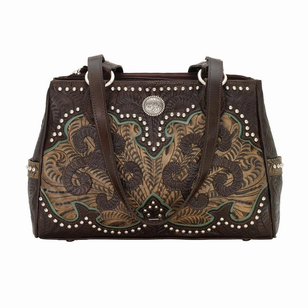 American West Annie's Secret Concealed Carry Multi-Compartment Handbag Compact Comfort Urban Function