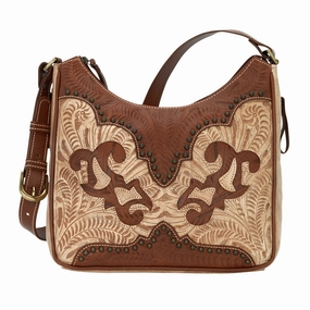 Small personal organizer Portable Organizer American West Handbag Annie's Secret Collection: Leather Shoulder Bag Tooled