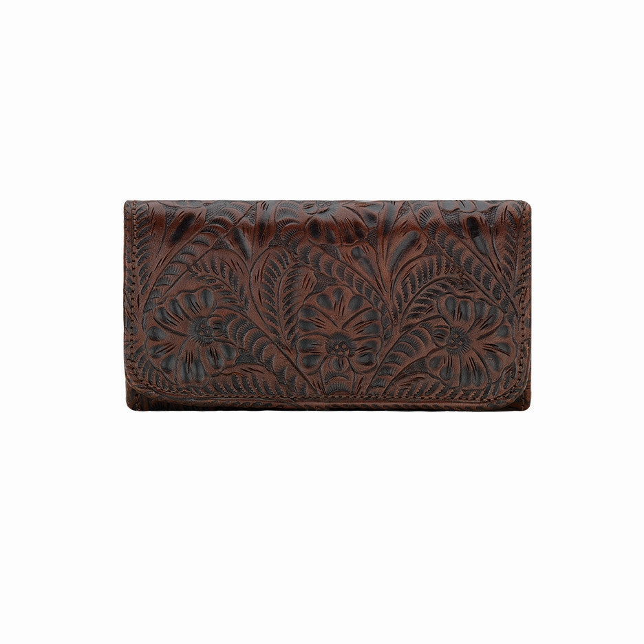 All Season American West Handbag Annie's Secret Collection: Leather Tri-Fold Western Wallet