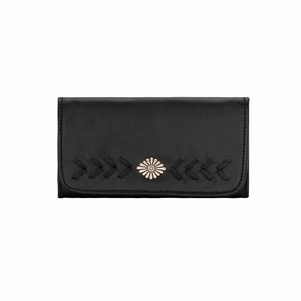 Chic Accessory Modern Design American West Handbag Mohave Collection: Leather Tri-Fold Western Wallet