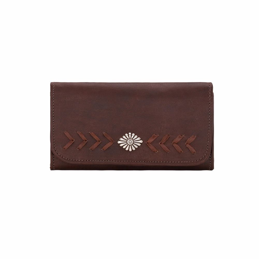 Refined Quality Business Gear American West Handbag Mohave Collection: Leather Tri-Fold Western Wallet