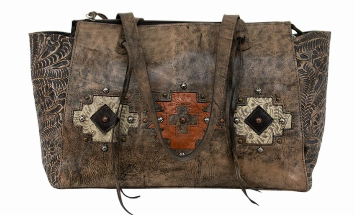 Compact Design Compact Solution American West Handbag Navajo Soul Collection: Leather Tote Concealed Carry