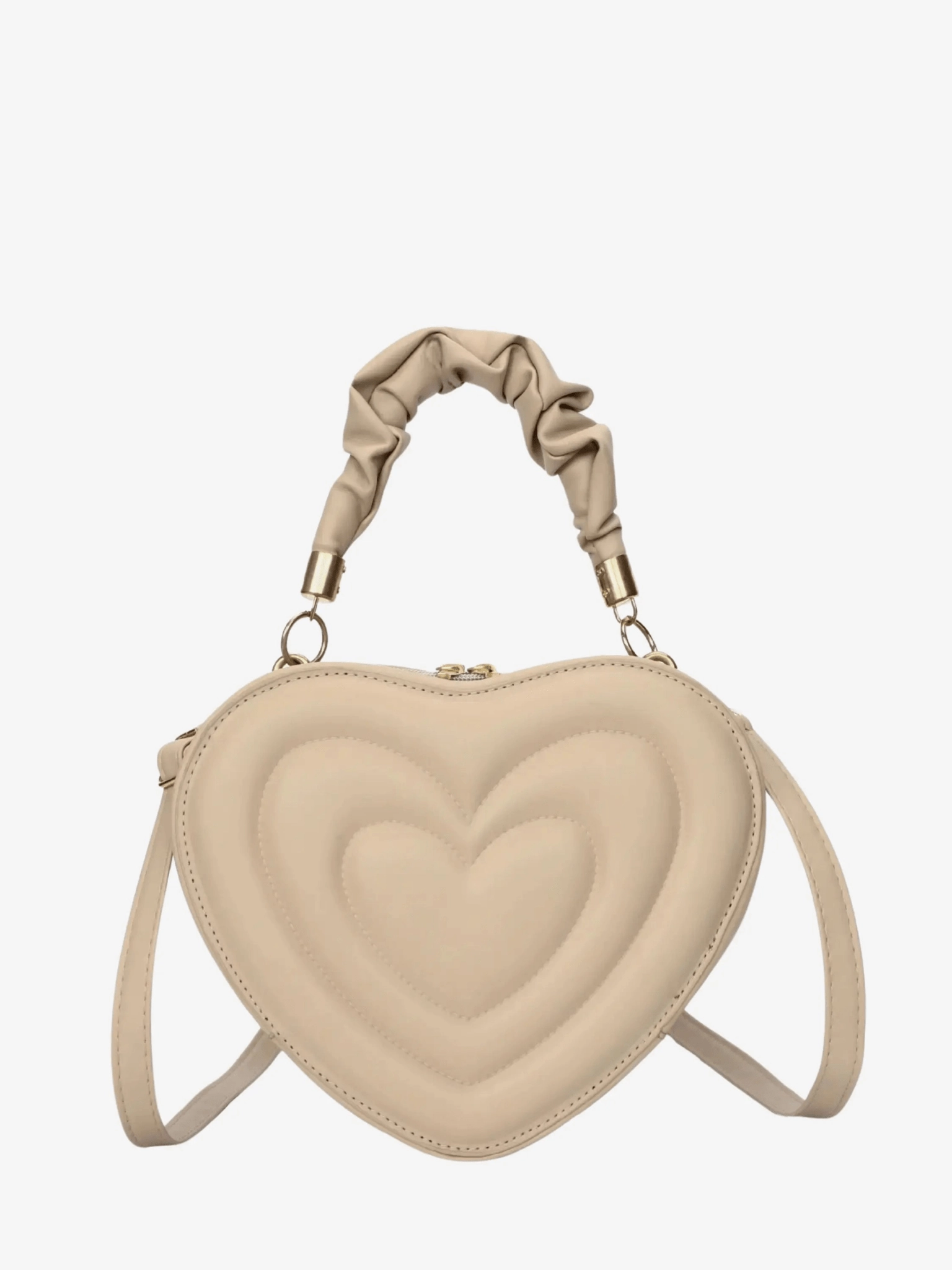 Amour | Brown Heart-Shaped Leather Bag ?C Playful & Chic City Explorer