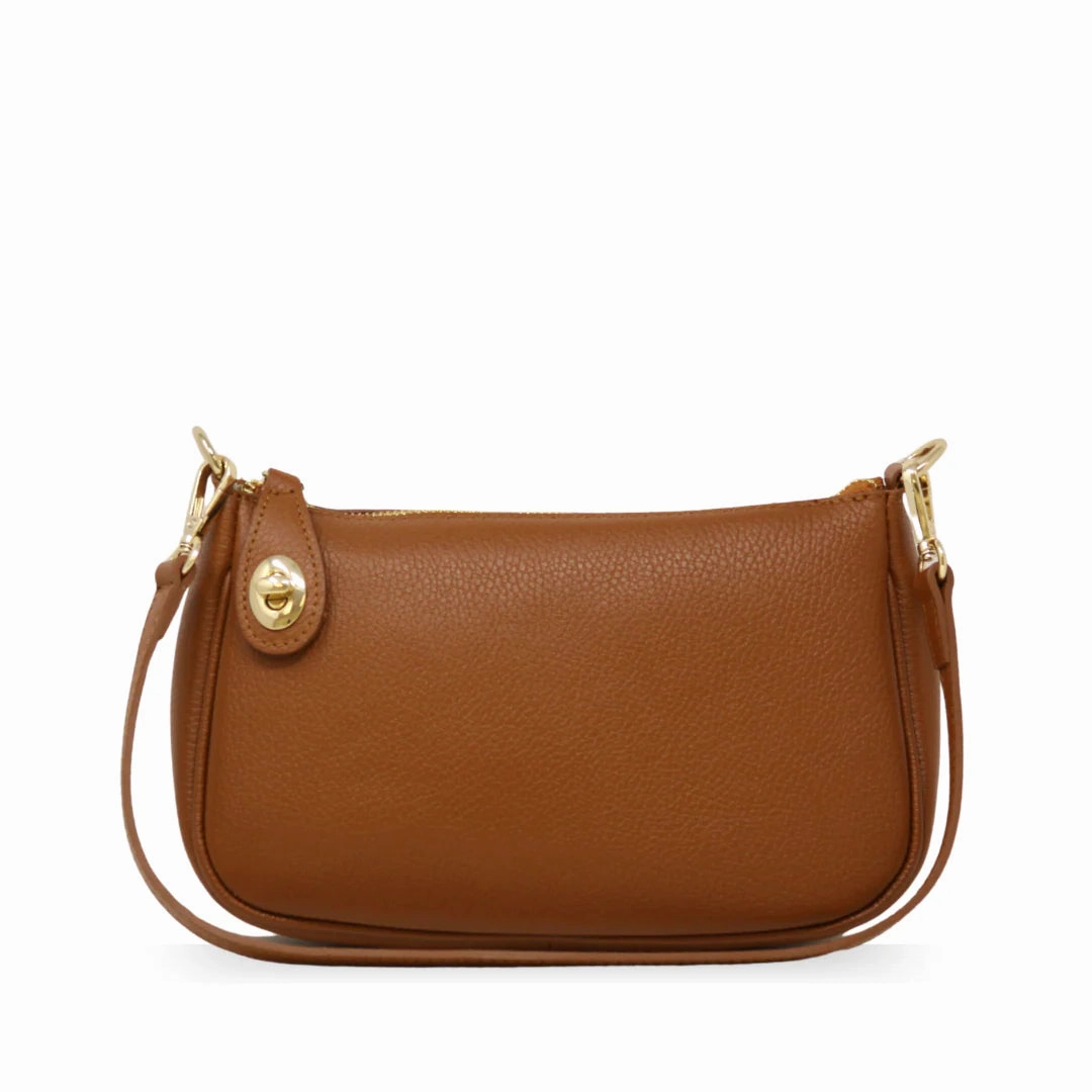 Germ??n Fuentes GF2576 Genuine Italina Leather Shoulder and Crossbody Bag Premium Touch Chic Function