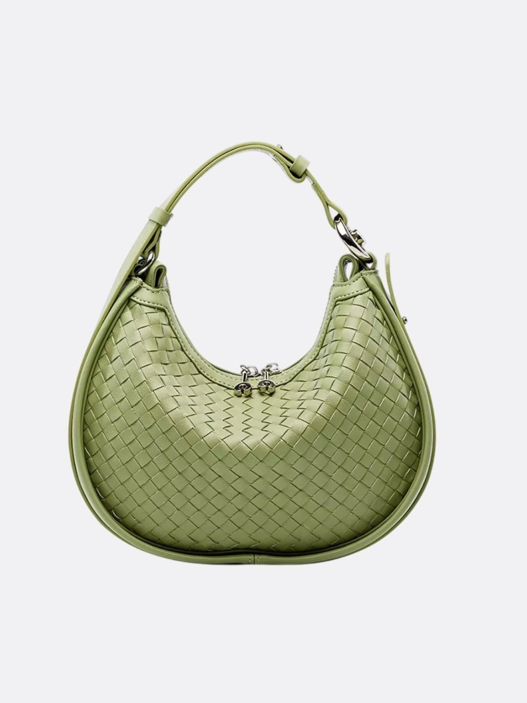 Arden Woven Crescent Bag ?C Genuine Leather Shoulder Bag Daily Comfort