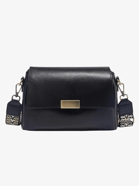 Trend Setting Adventure Gear Aria | Black Leather Crossbody Bag ?C Modern & Chic