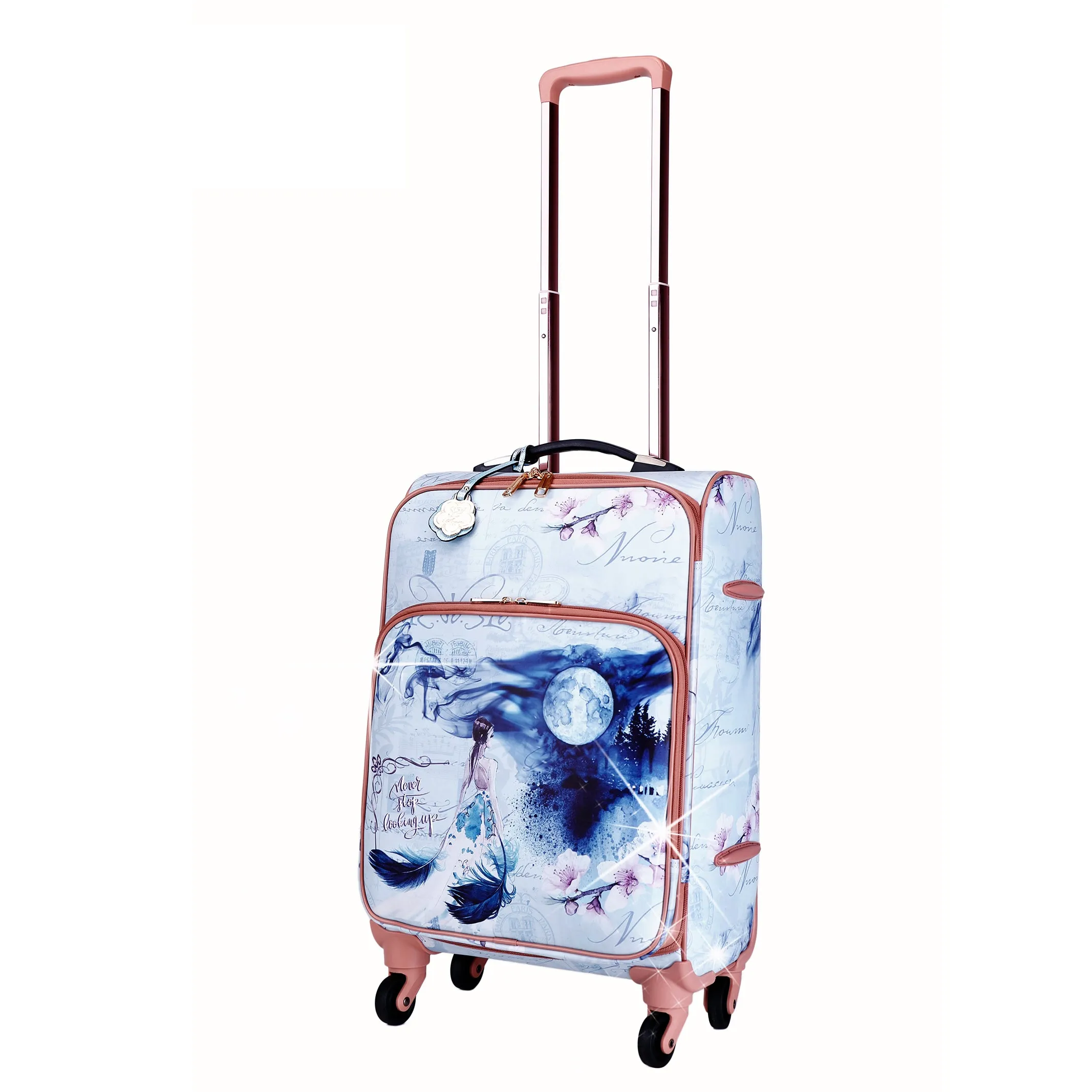 Sleek Finish Arosa Enchanted Night Spinner Luggage