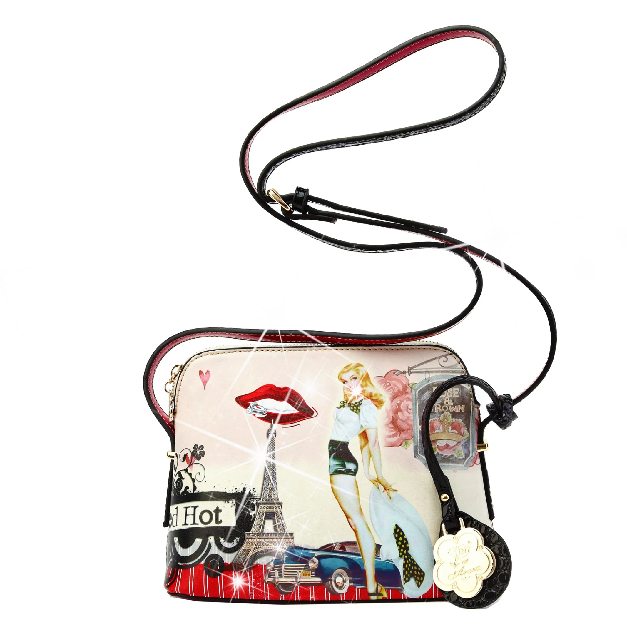 Refined Elegance Polished Appeal Arosa Retro Parisian Charm Crossbody Bag