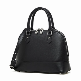Aurora | Black Dome Satchel Bag ?C Sophisticated & Functional Daily Functionality Casual Outfit