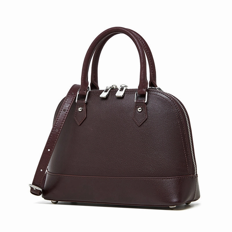 Aurora | Black Dome Satchel Bag ?C Sophisticated & Functional Everyday Use