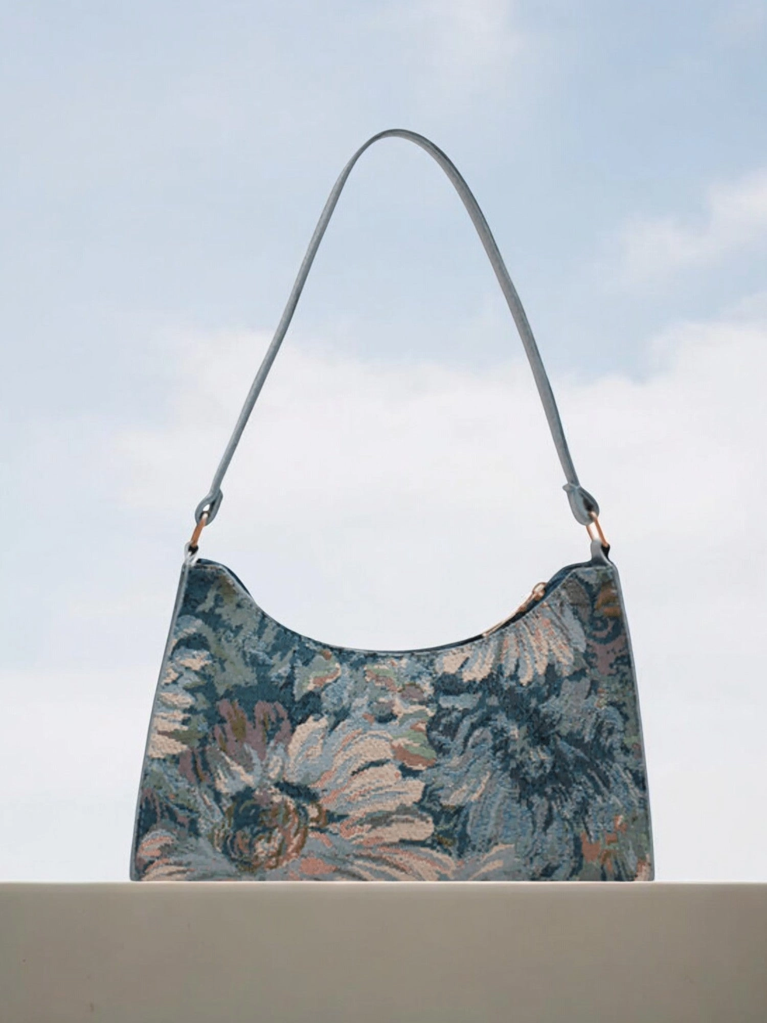 Aurora-Bags Essentials | Iris Artistic Floral Shoulder Bag Trendy City Look