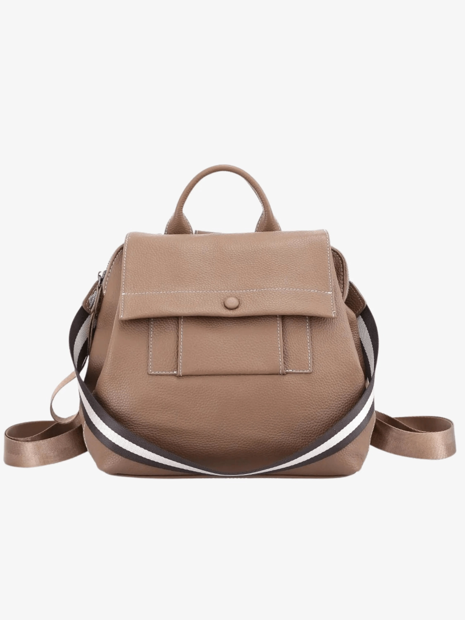 Ava | Modern Taupe Leather Backpack ?C Effortless Elegance Modern Routine Adventure Style