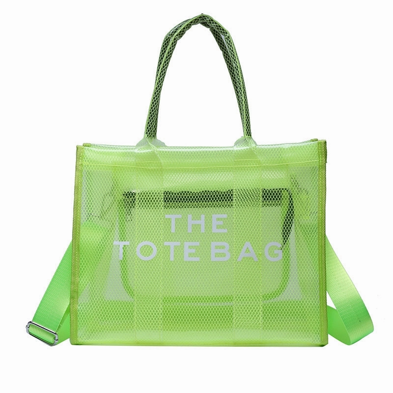 Professional Look Ava | Neon Orange Mesh Tote Bag ?C Bold & Trendy
