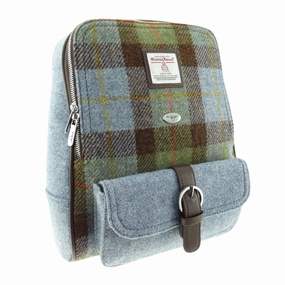 Back Pack 'Naver' with Harris Tweed? Stylish financial accessory Luxury Texture