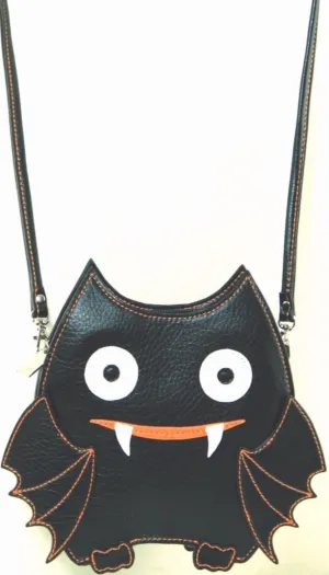 Timeless Utility Bat Crossbody Bag in Black