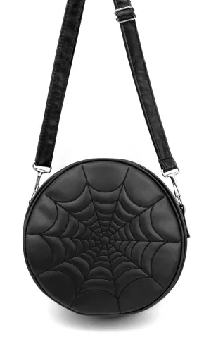 simple design Smart Vision Black Vinyl Spiderweb Ghoul Bag