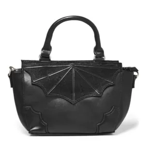 Office Everyday Elegant Mood Black Widow Spiderweb Handbag (Crossbody Strap Included)