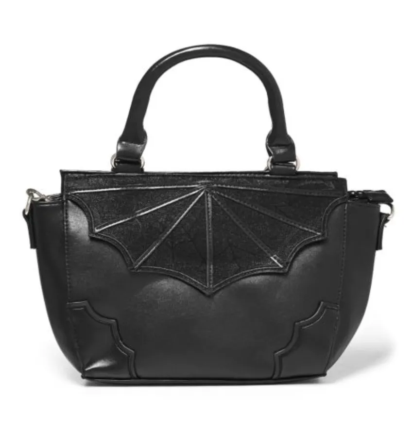 Office Everyday Elegant Mood Black Widow Spiderweb Handbag (Crossbody Strap Included)