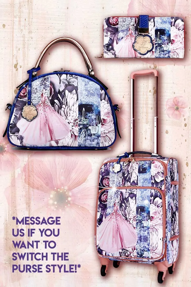 Trendy Design Blossomz 3PC Set | Tote   Travel Carry On Bags [BBL6999-8606-WA]