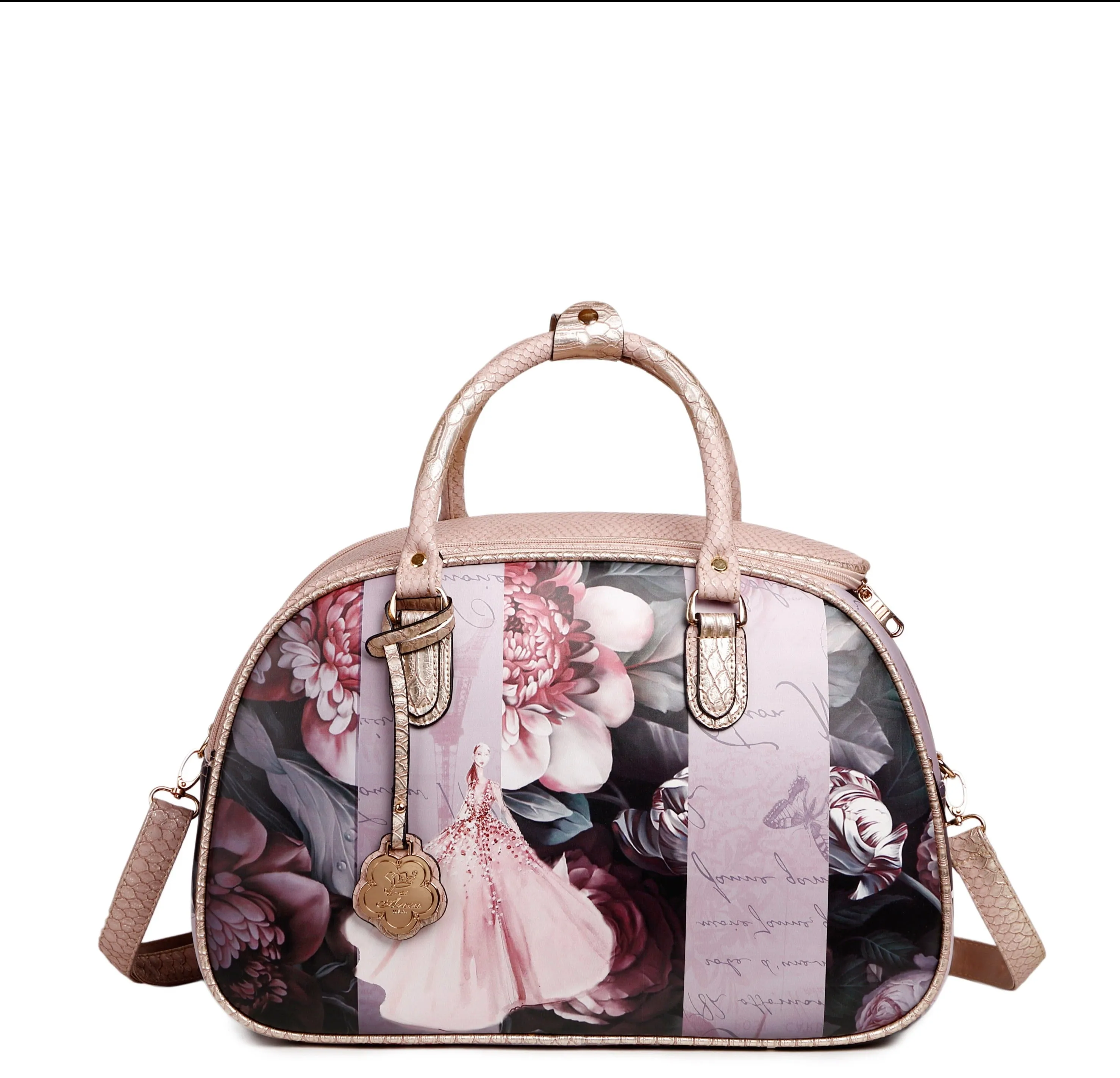 Blossomz Vintage Hollywood Overnight Bag Refined Craft Modern Edge