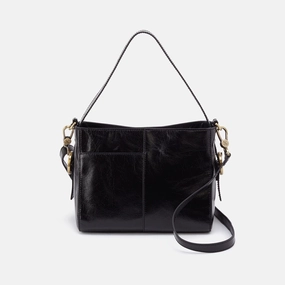 soft elegance Elegant Touch Hobo Render Small Crossbody In Polished Leather
