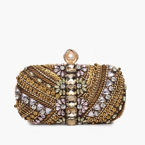 Refined Line Evania | Handcrafted Embellished Evening Clutch ?C Opulent & Unique Design