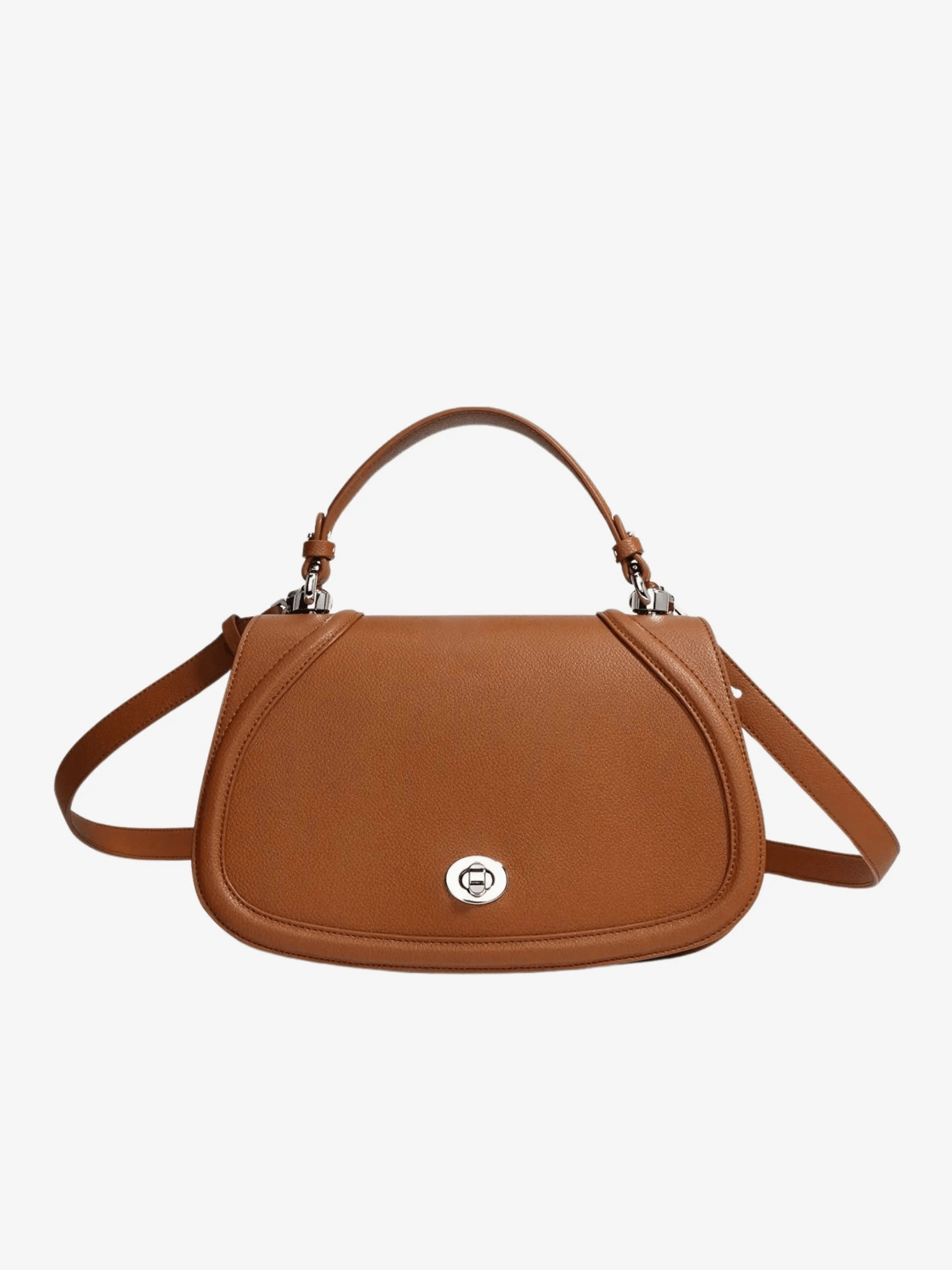 Elise | Tan Leather Saddle Bag ?C Classic & Sophisticatedred Leather Satchel Everyday Performance Minimal Everyday