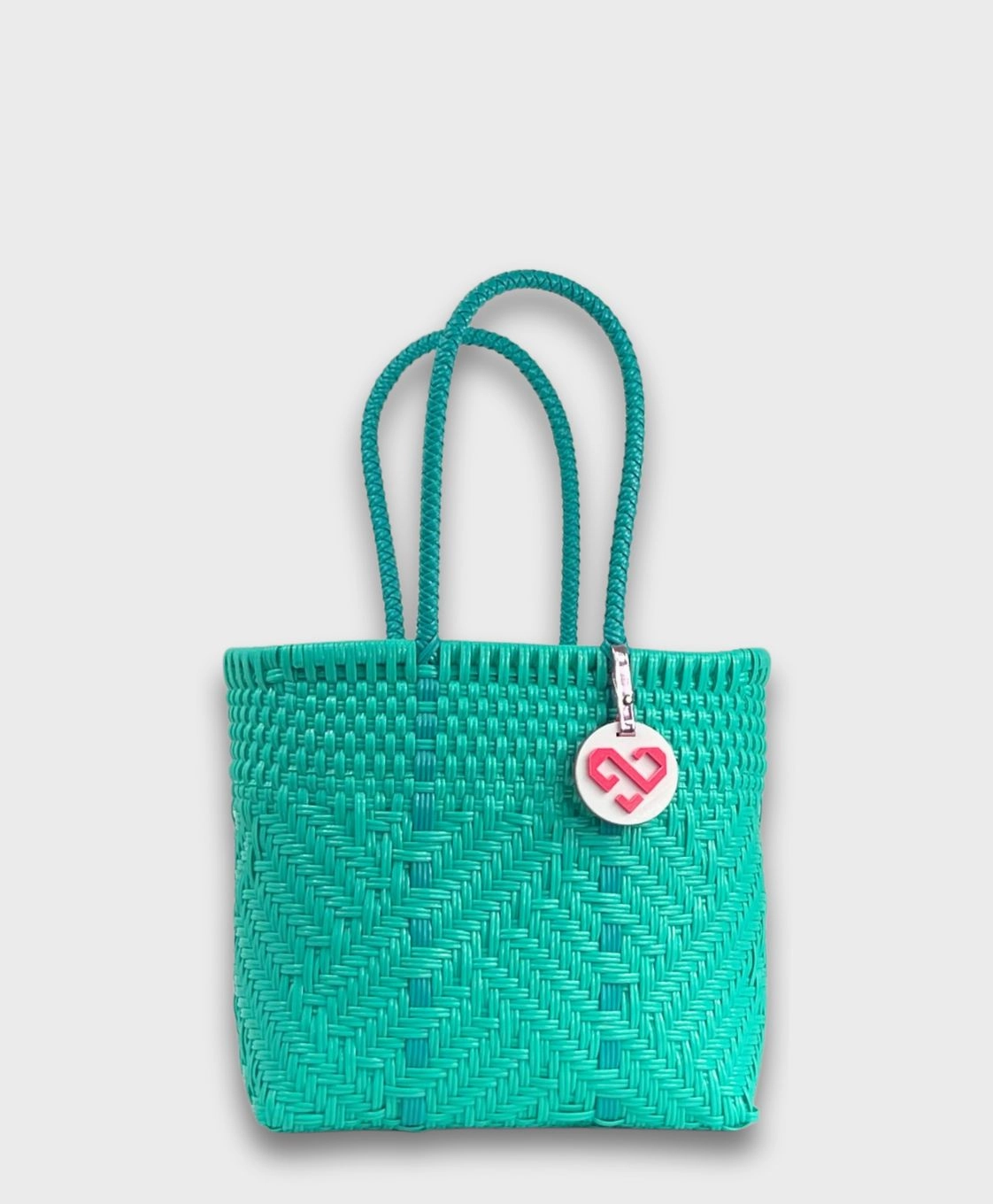 Maria Victoria | Glimmer Mint Tote | Upcycled, Handwoven Smart Utility