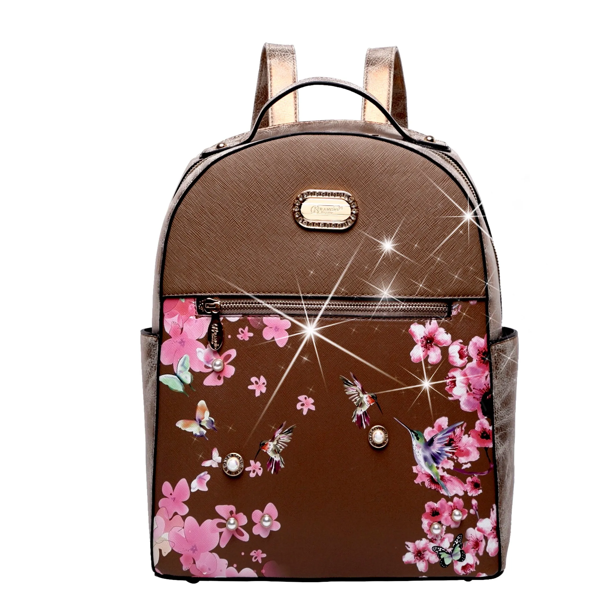 Casual Functionality Office Worker Brangio Chic Blossom Backpack