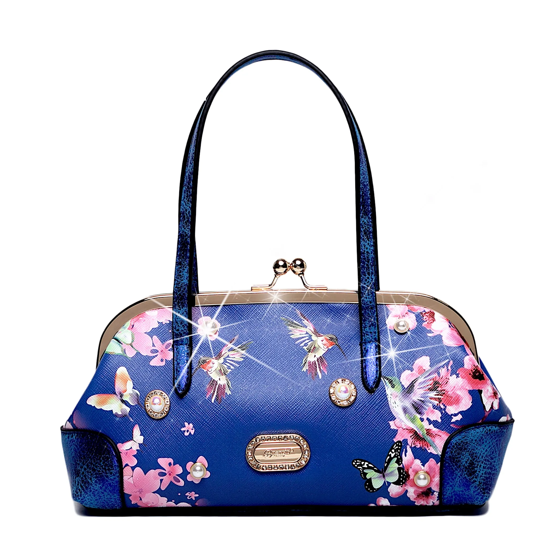 Compact Companion Large-capacity handbag Brangio Elegance in Bloom Handbag