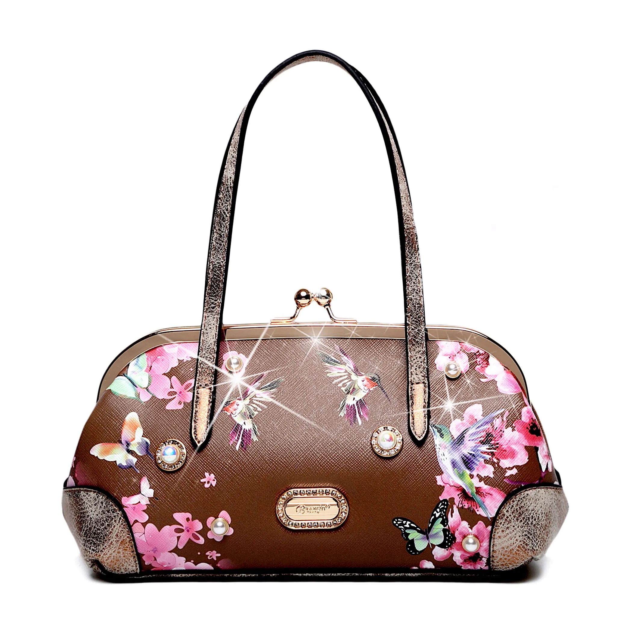 Compact Craft detailed craft Brangio Elegance in Bloom Handbag