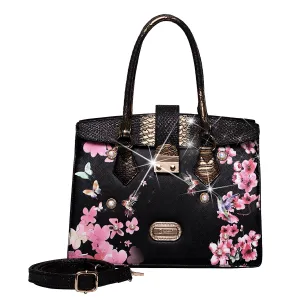Brangio Elegant Blossom Satchel Functional Companion