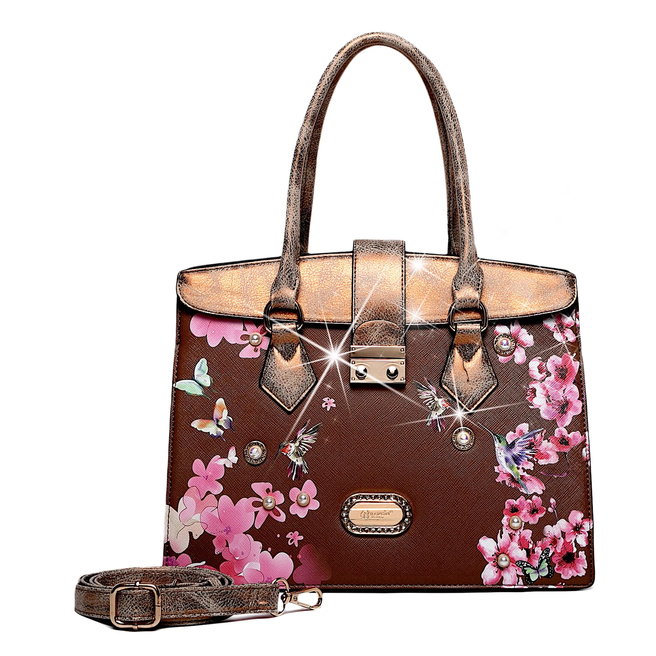 Fashion Office Timeless Daily Brangio Elegant Blossom Satchel