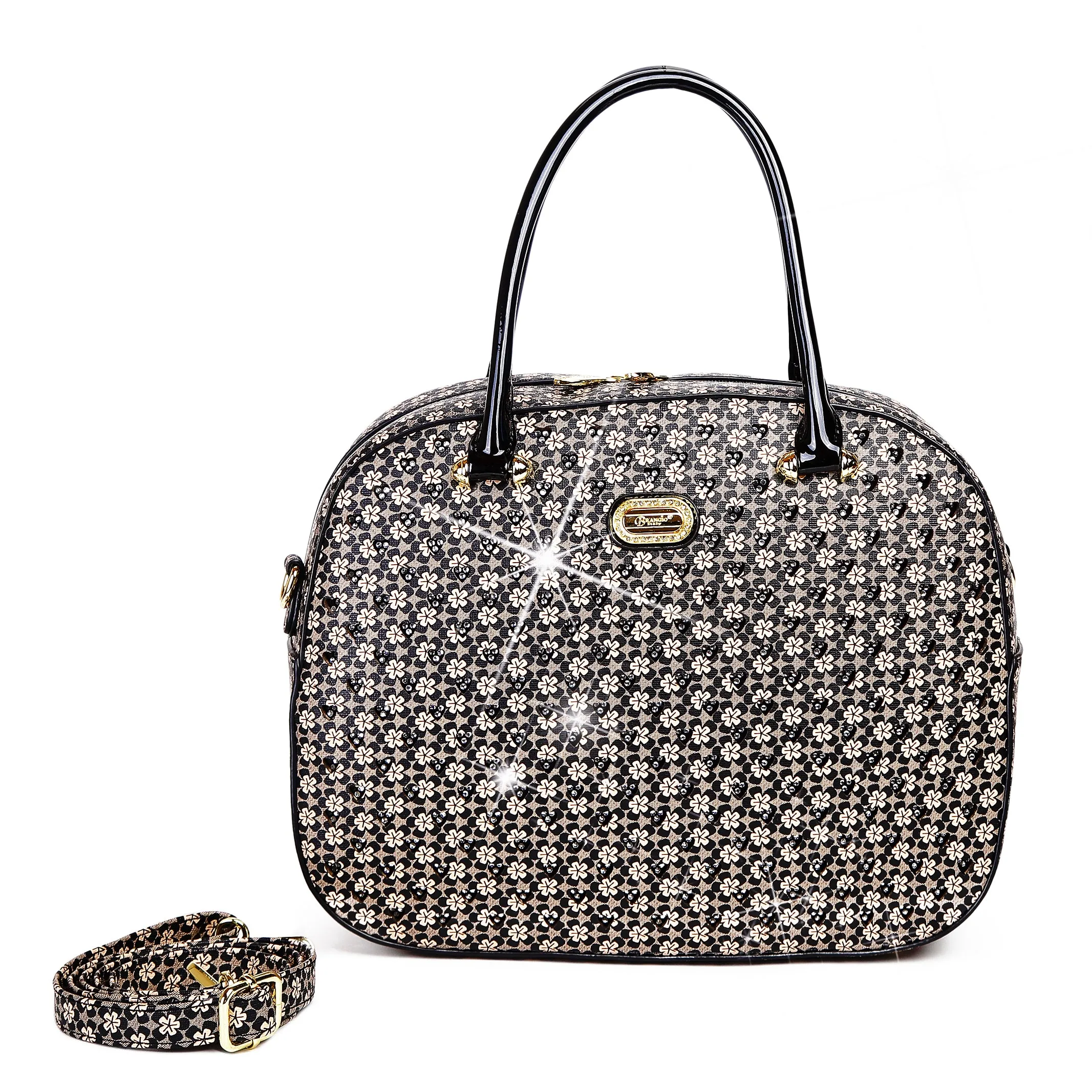 Sleek laptop bag Brangio Floral-Patterned Handbag