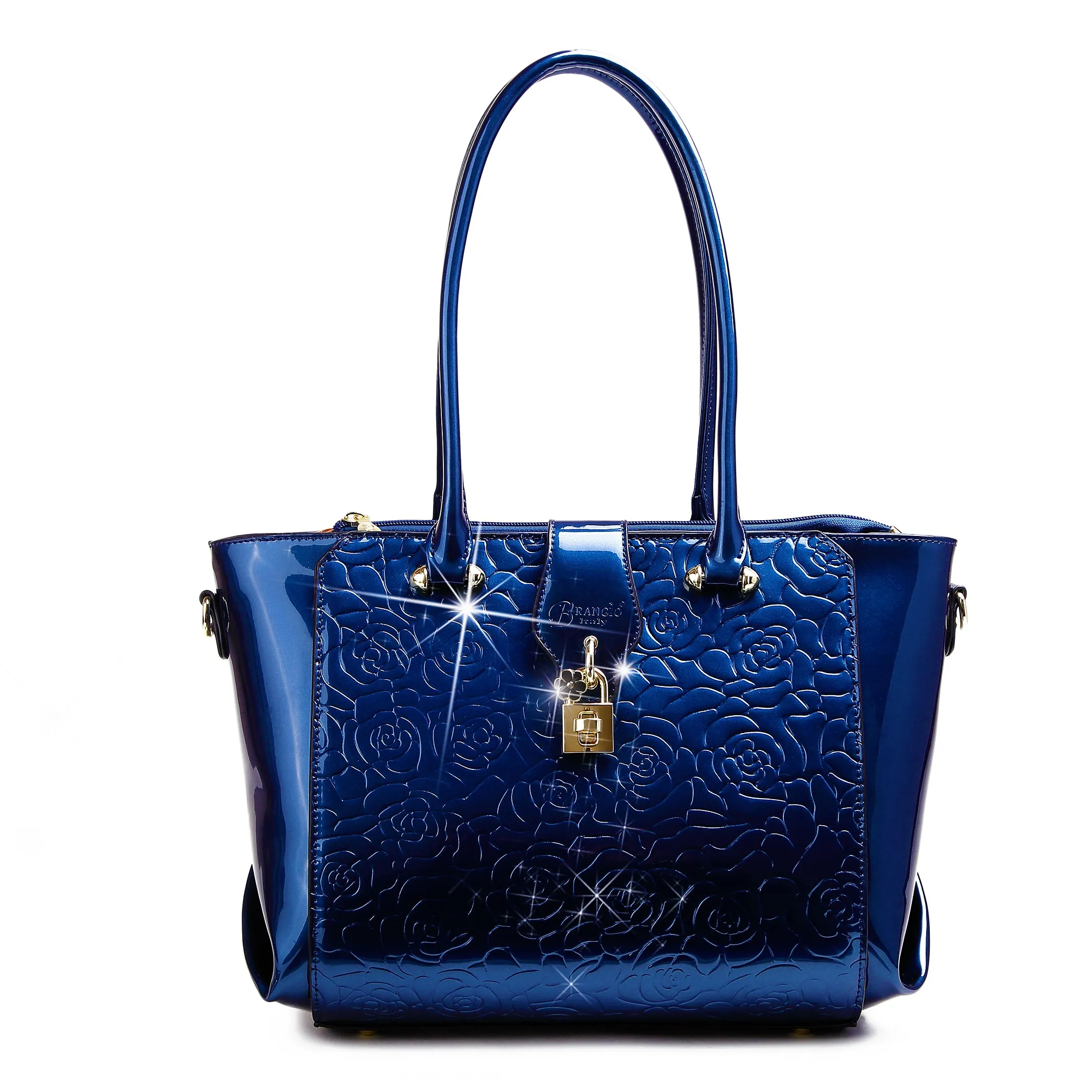 Brangio Patent Handbag Adjustable Strap