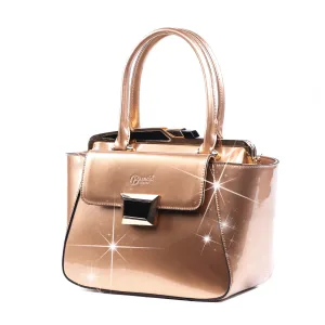 Sophisticated Fashion Brangio Sleek Metallic Handbag