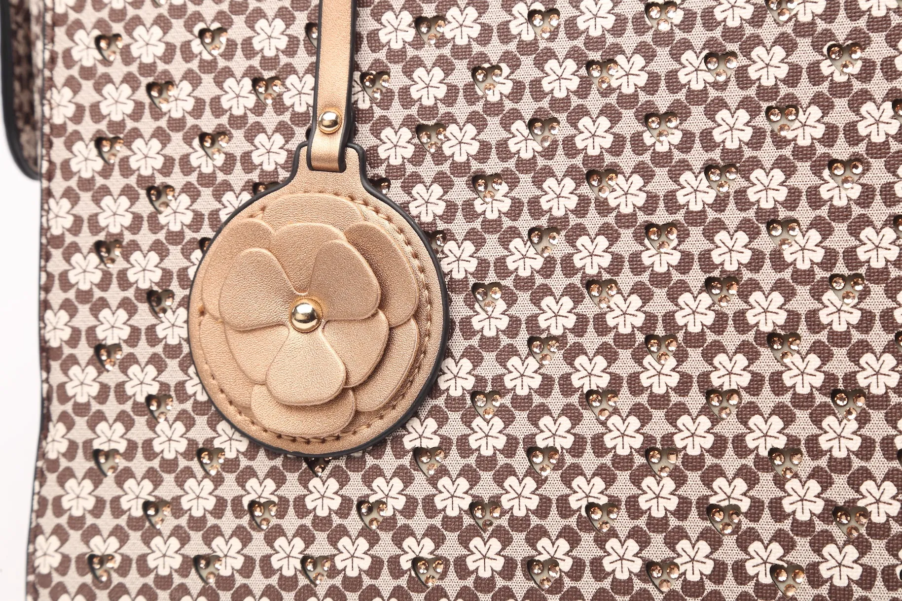 Brangio Sophisticated Patterned Handbag Functional Storage